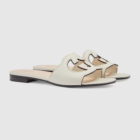 No. 3 - รองเท้าผู้หญิง GUCCI รุ่น Women's Interlocking G Cut-Out Slide Sandal - 2