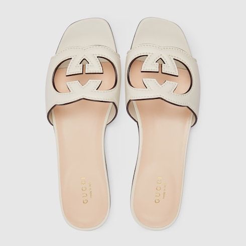 No. 3 - รองเท้าผู้หญิง GUCCI รุ่น Women's Interlocking G Cut-Out Slide Sandal - 3
