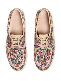 No. 2 - รองเท้า Gucci Liberty Floral Boat​ Shoes - 4