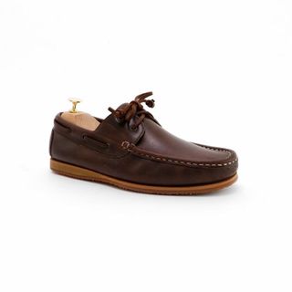 No. 2 - รองเท้าหนังผู้ชาย BROWN STONE รุ่น The Punter's Boat Shoes Oil Leather Brandy Brown - 2