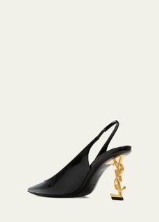 No. 1 - รองเท้าส้นสูงแบรนด์ดัง ผู้หญิง รุ่น Opyum Slingback Pumps In Patent Leather - 2