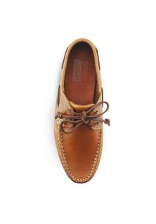 No. 2 - รองเท้าหนังผู้ชาย BROWN STONE รุ่น The Punter's Boat Shoes Oil Leather Brandy Brown - 5