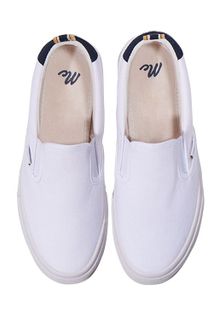 No. 8 - รองเท้าผ้าใบสีขาว รุ่น Slip On (M09Z004) - 1