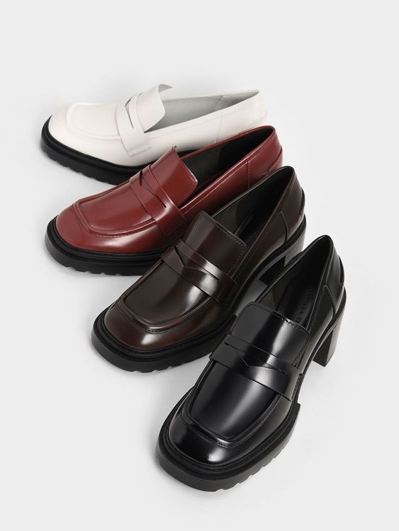 No. 8 - รองเท้า Loafer ผู้หญิง Penny Loafer Pumps - 5