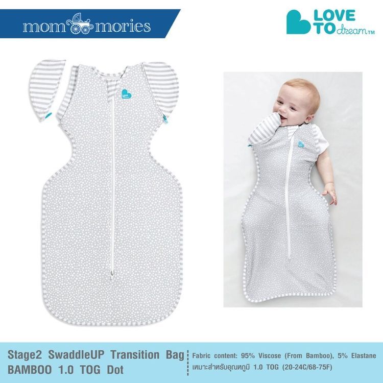 No. 1 - ผ้าห่มเด็กทารก Stage2 Swaddle UP™ Transition Bag Original 1.0 TOG - 2