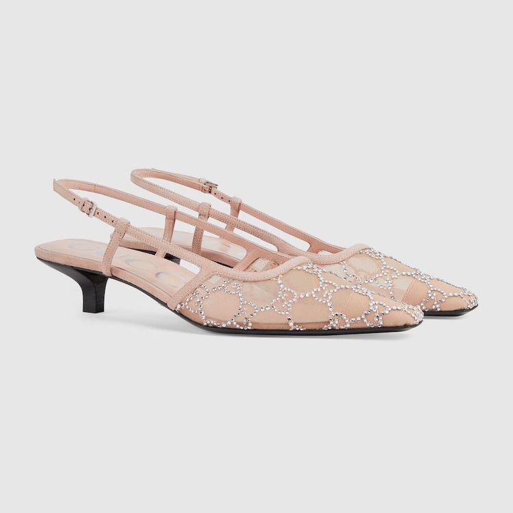 No. 7 - รองเท้าผู้หญิง GUCCI รุ่น Women's GG Slingback Pump - 5