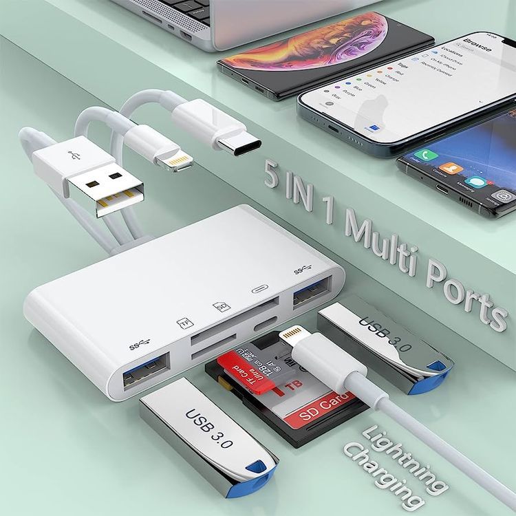 No. 7 - Card Reader iPhone รุ่น 5-in-1 - 1