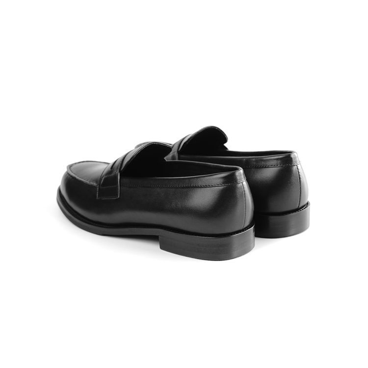 No. 1 - รองเท้าหนังผู้ชาย แบรนด์ไทย Classic Penny Loafers สีดำ - 6