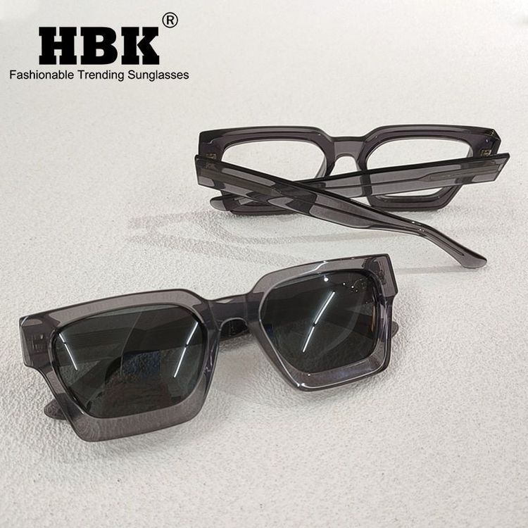 No. 5 - แว่นกันแดดโพลาไรซ์ รุ่น Black Frame 04 Sunglasses in Acetate with Polarized Lenses - 6