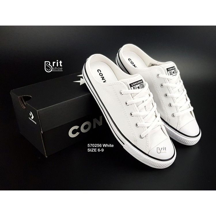 No. 3 - รองเท้าผ้าใบเปิดส้น รุ่น Chuck Taylor All Star Dainty Mule Slip - 5