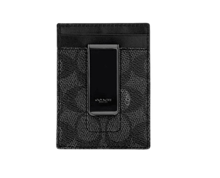 No. 9 - กระเป๋าสตางค์ Coach รุ่น Money Clip Card Case In Signature Canvas - 5