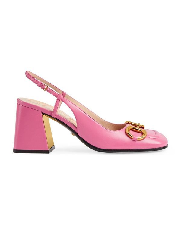 No. 4 - รองเท้าผู้หญิง GUCCI รุ่น Women's Mid-Heel Slingback With Horsebit - 4