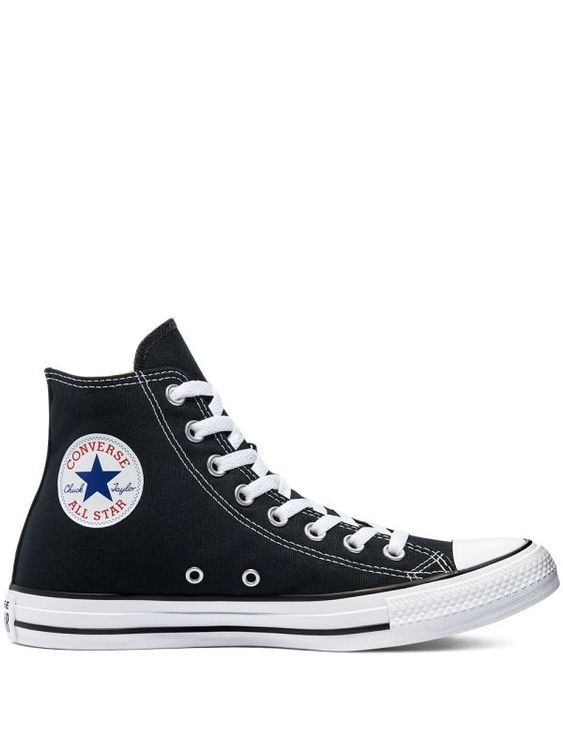 No. 1 - รองเท้าผ้าใบสีดำ รุ่น Chuck Taylor All Star Hi Black - 1