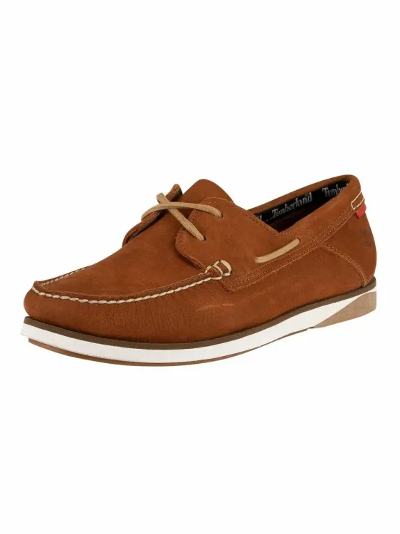 No. 5 - รองเท้า Atlantis Break Leather Boat Shoes - 2