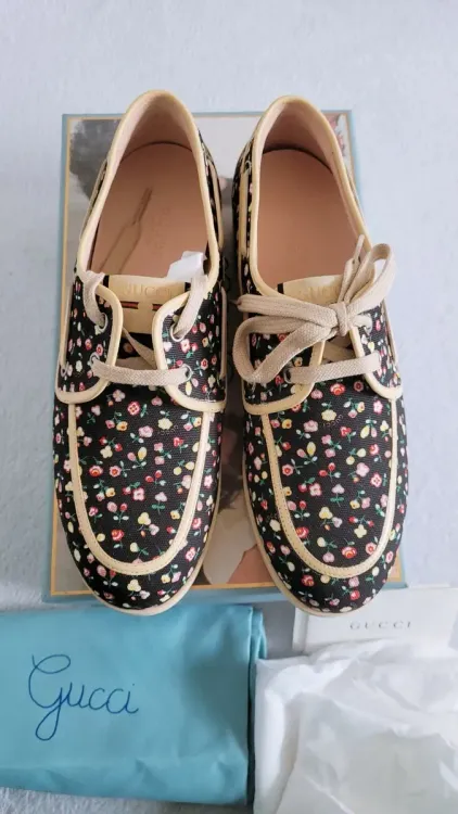 No. 2 - รองเท้า Gucci Liberty Floral Boat​ Shoes - 1