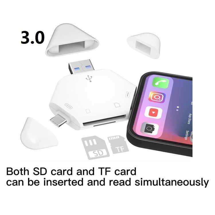 No. 1 - Card Reader iPhone รุ่น 3-in-1 - 6