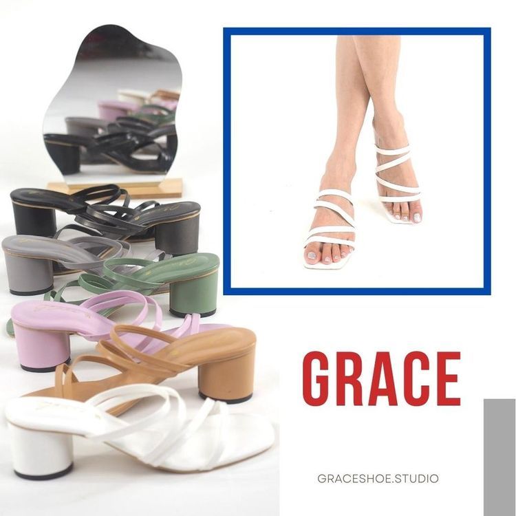 No. 2 - รองเท้าส้นสูง แบรนด์ไทย รุ่น Gracy Sandals - 1