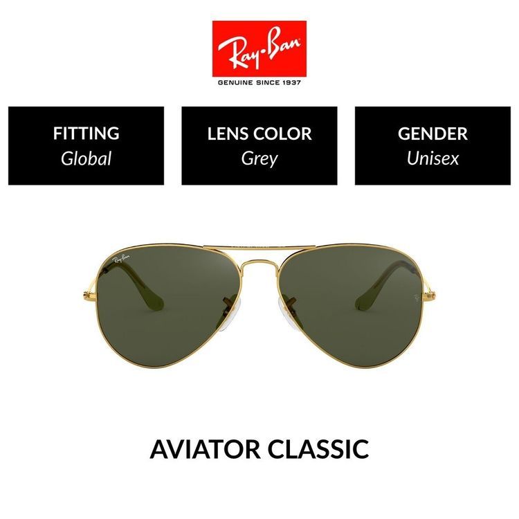 No. 3 - แว่นกันแดดโพลาไรซ์ รุ่น Aviator Large Metal Polarized (RB3025) - 6